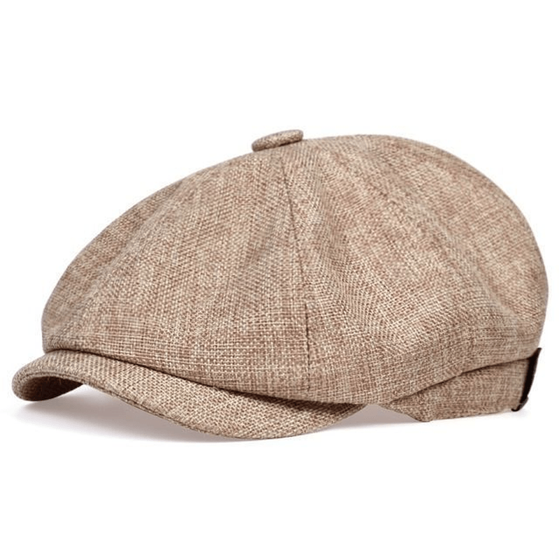 Octagonal Hat Men Spring and Summer Thin Linen Breathable Duck Tongue - MRSLM