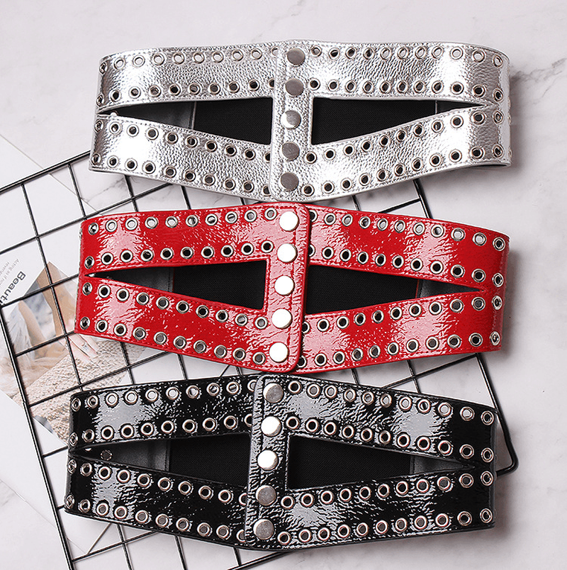 Flowing Eye Rivet Elastic Elastic Waistband Female Decoration - MRSLM