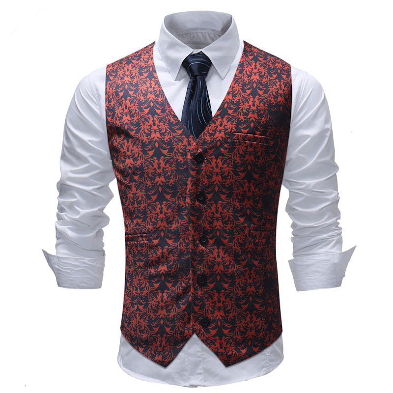Spring Autumn Fashion Slim Waistcoat Suit Vest for Men - MRSLM