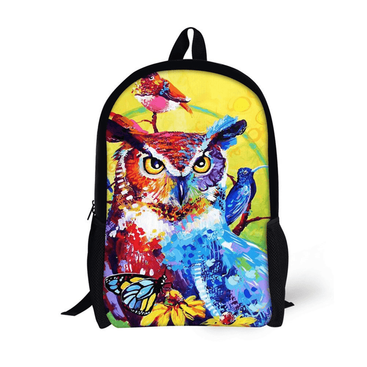 Men 3D Animal School Backpack Girls Boys Cartoon Student Travel Bag Hot - MRSLM