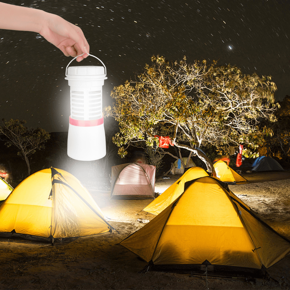 3 in 1 Electric Mosquito Killer Lamp LED Home Outdoor Mosquito Repellent Safe No Radiation Mosquito Killer Lamp Flashlight Camping Light - MRSLM
