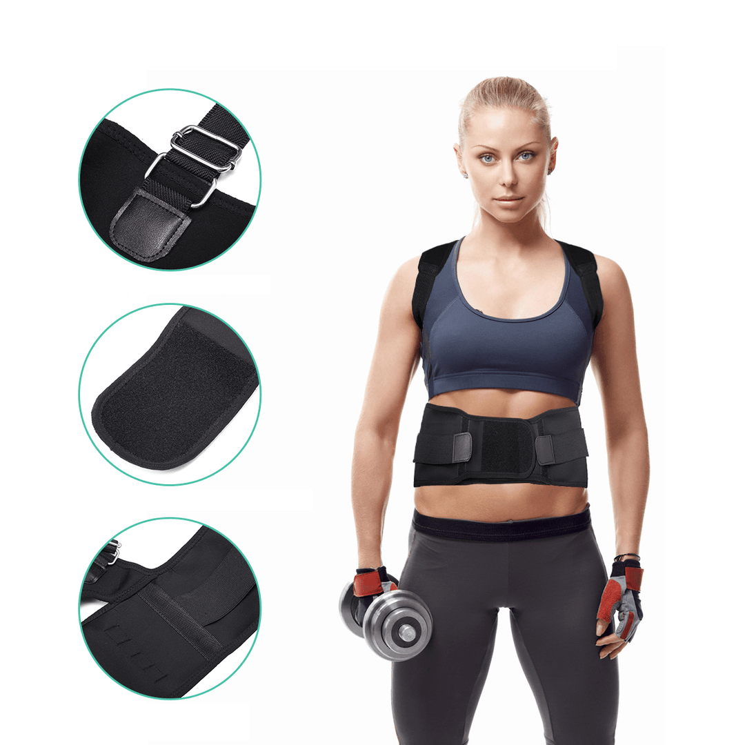 CHARMINER® Back Support Straight Posture Corrector Shoulder Back Trainer Fitness Protective Gear - MRSLM