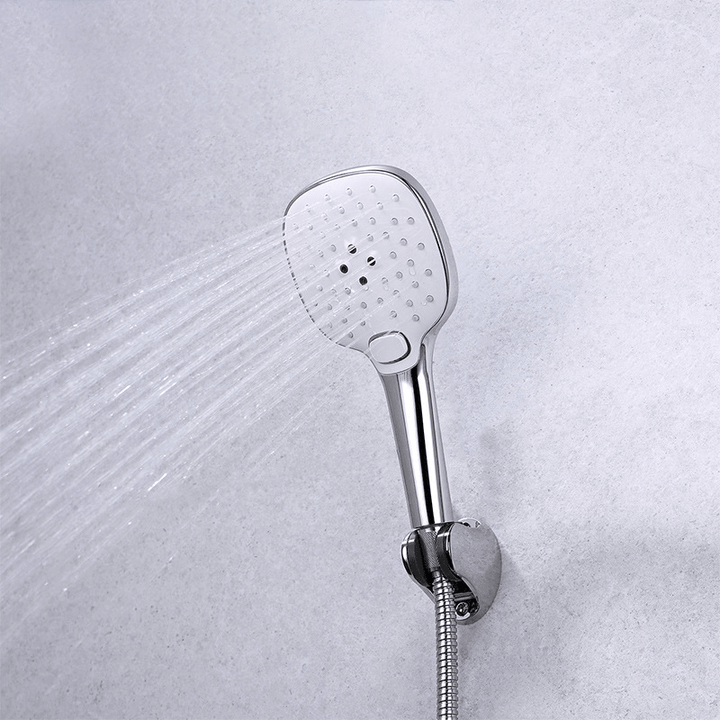 HIGOLD Bathroom Handheld Showerhead 3 Shower Mode Adjustable G½ Connector Shower Head with Anti-Blocking Hole - MRSLM