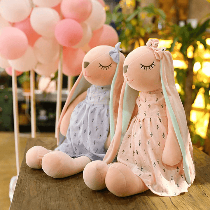 35-55Cm Cute Soft Long Ears Rabbit Plush Toy Pillow Dolls Sleeping Doll Stuffed Cushion Kids/Lover Gift - MRSLM