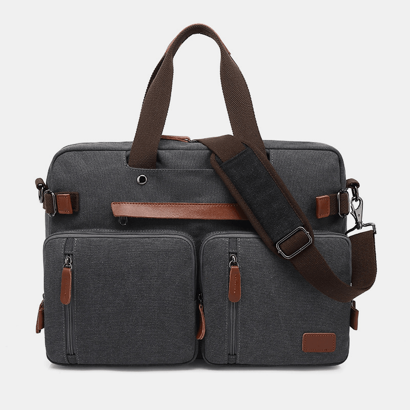 Men Large Capacity Multifunctional Waterproof Backpack Handbag Business Bag - MRSLM