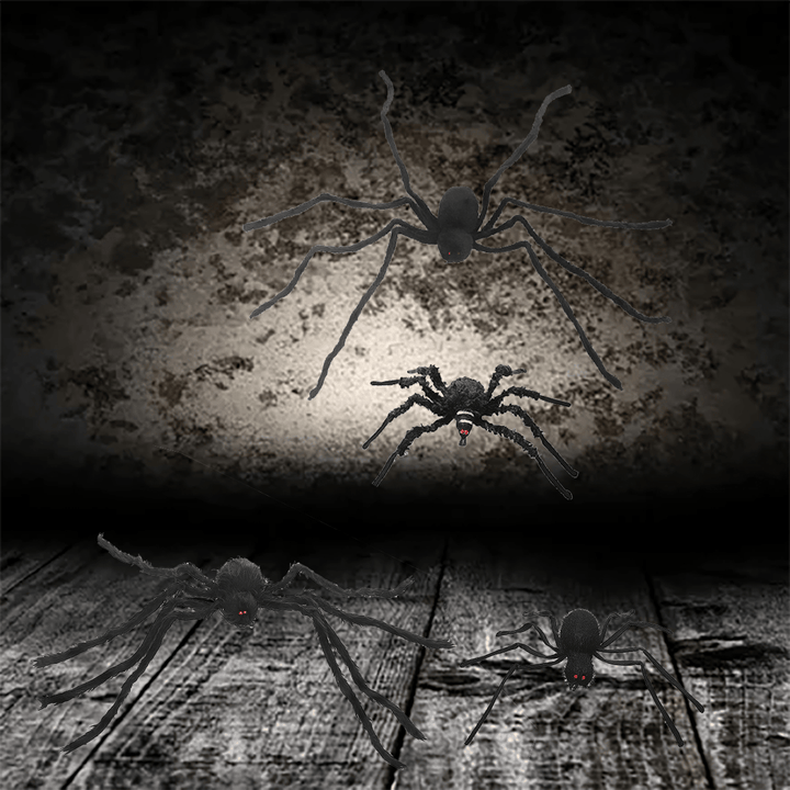 Spider Prank Toy Outdoor Party Halloween Decor Black Haunted Simulation Prop Decorations - MRSLM