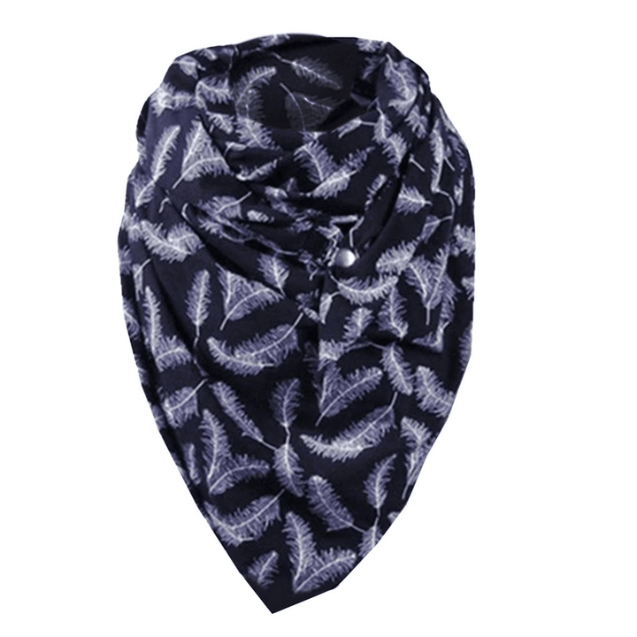 Padded Warm Shawl Printed Bib Scarf - MRSLM