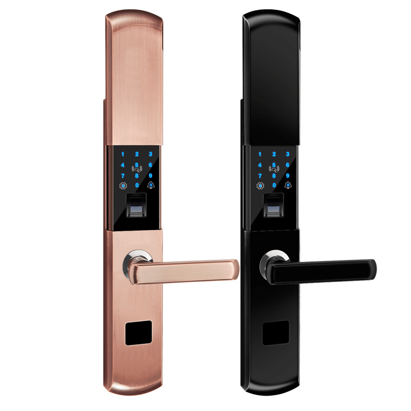 Fingerprint Touch Password Keypad Card Security Electronic Smart Door Lock with APP Control - MRSLM