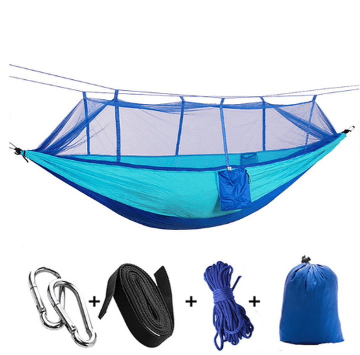 Ultralight Parachute Hammock Hunting Mosquito Net Double Person Sleeping Bed Garden Outdoor Camping Portable Hammock - MRSLM