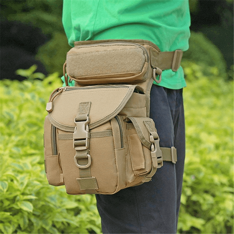 600D Oxford Leg Bag Fishing Waist Bag Multifunction Tactical Storage Bag - MRSLM