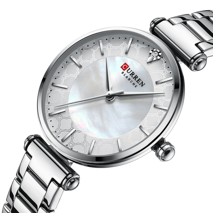 CURREN 9072 Waterproof Casual Style Ladies Wrist Watch Stainless Steel Band Quartz Watches - MRSLM