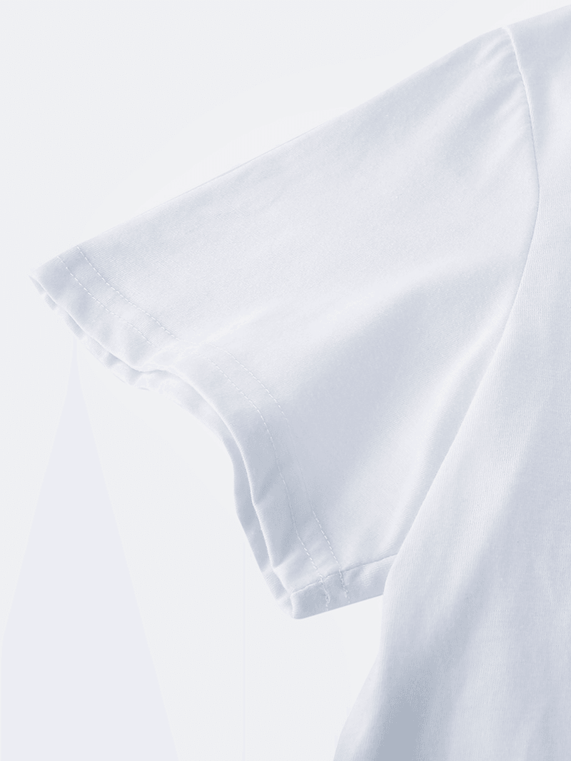 Mens Arrow Pattern Breathable Short Sleeve Casual T-Shirts - MRSLM
