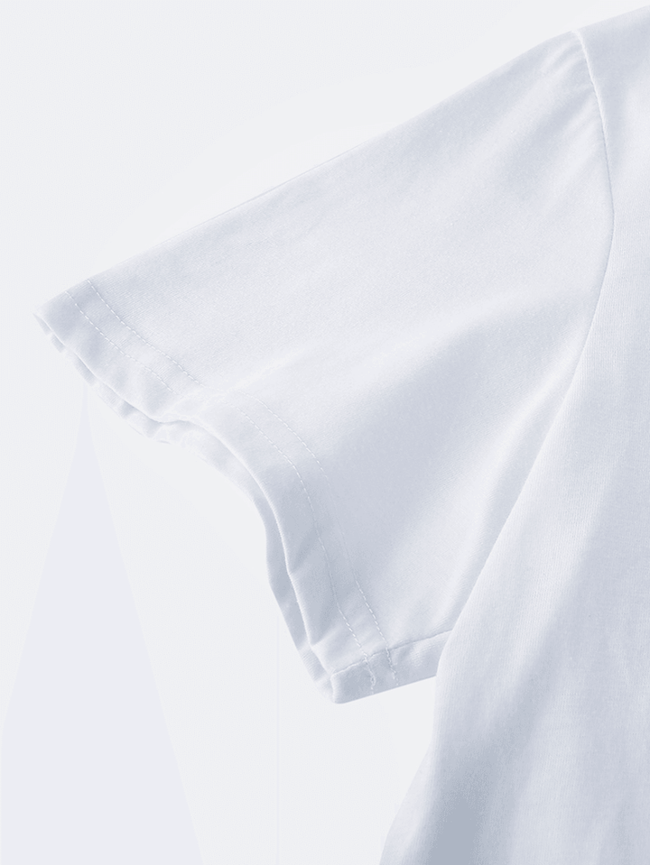 Mens Arrow Pattern Breathable Short Sleeve Casual T-Shirts - MRSLM