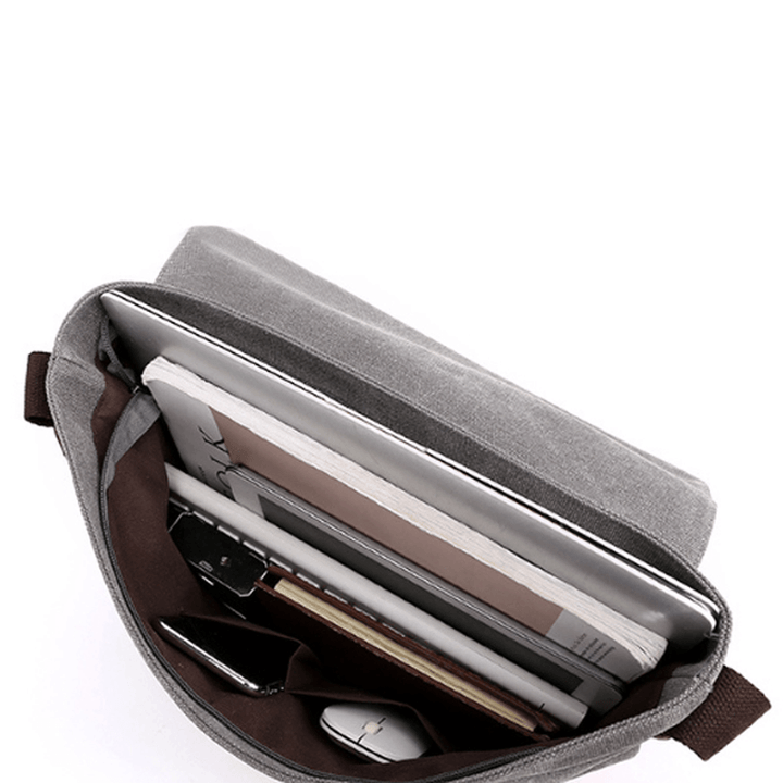 KVKY Outdoor Travel Men Shoulder Bag 13.3Inch Laptop Bag Crossbody Bag - MRSLM