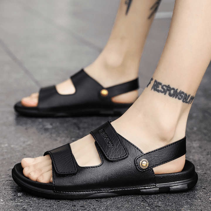 Men Two-Ways Breathable Non Slip Comforty Outdoor Casual Sandals - MRSLM