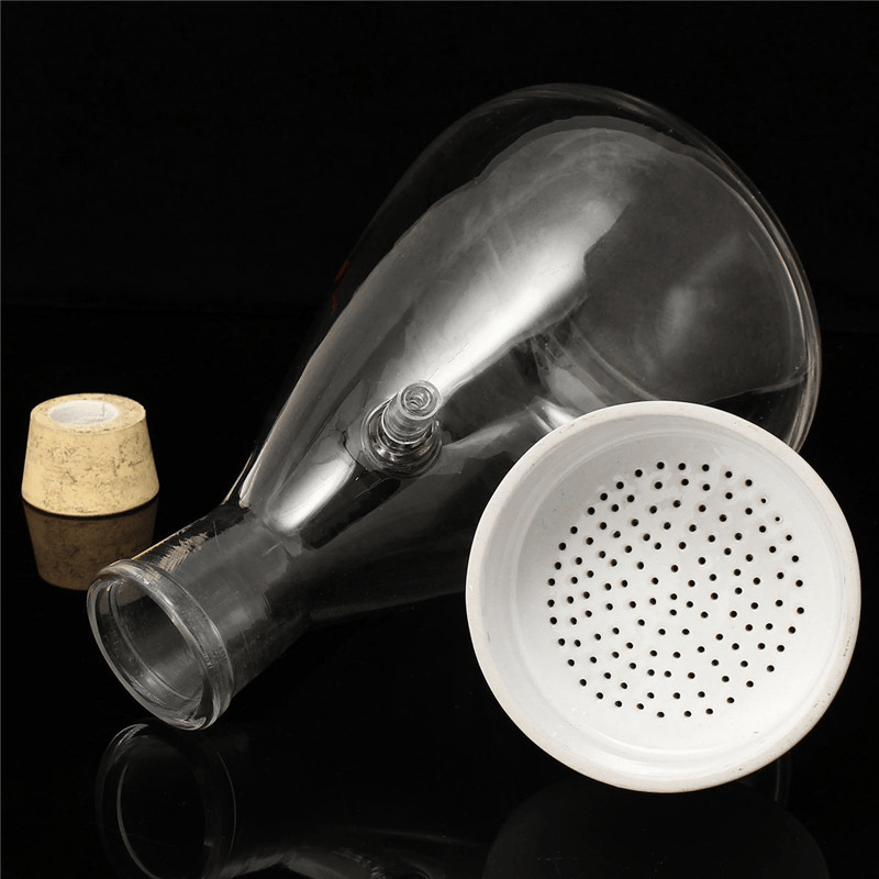 2500Ml Filteration Buchner Funnel Kit Vacuum Suction Glass Flask Apparatus - MRSLM