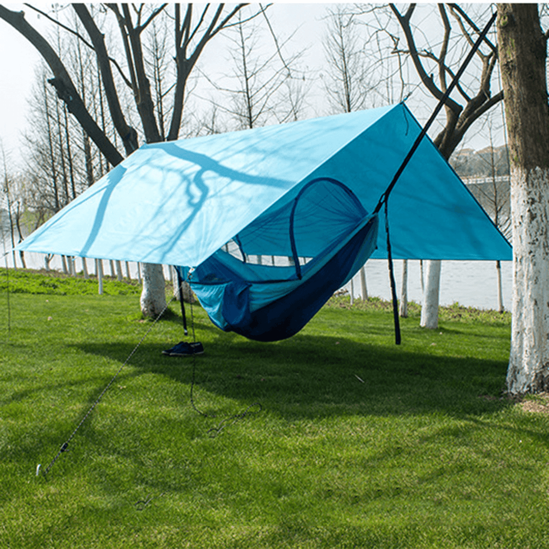 Outdoor Tent Sunshade Portable Hammock Rain Fly Waterproof Tent Tarp Camping Backpacking Tarp - MRSLM