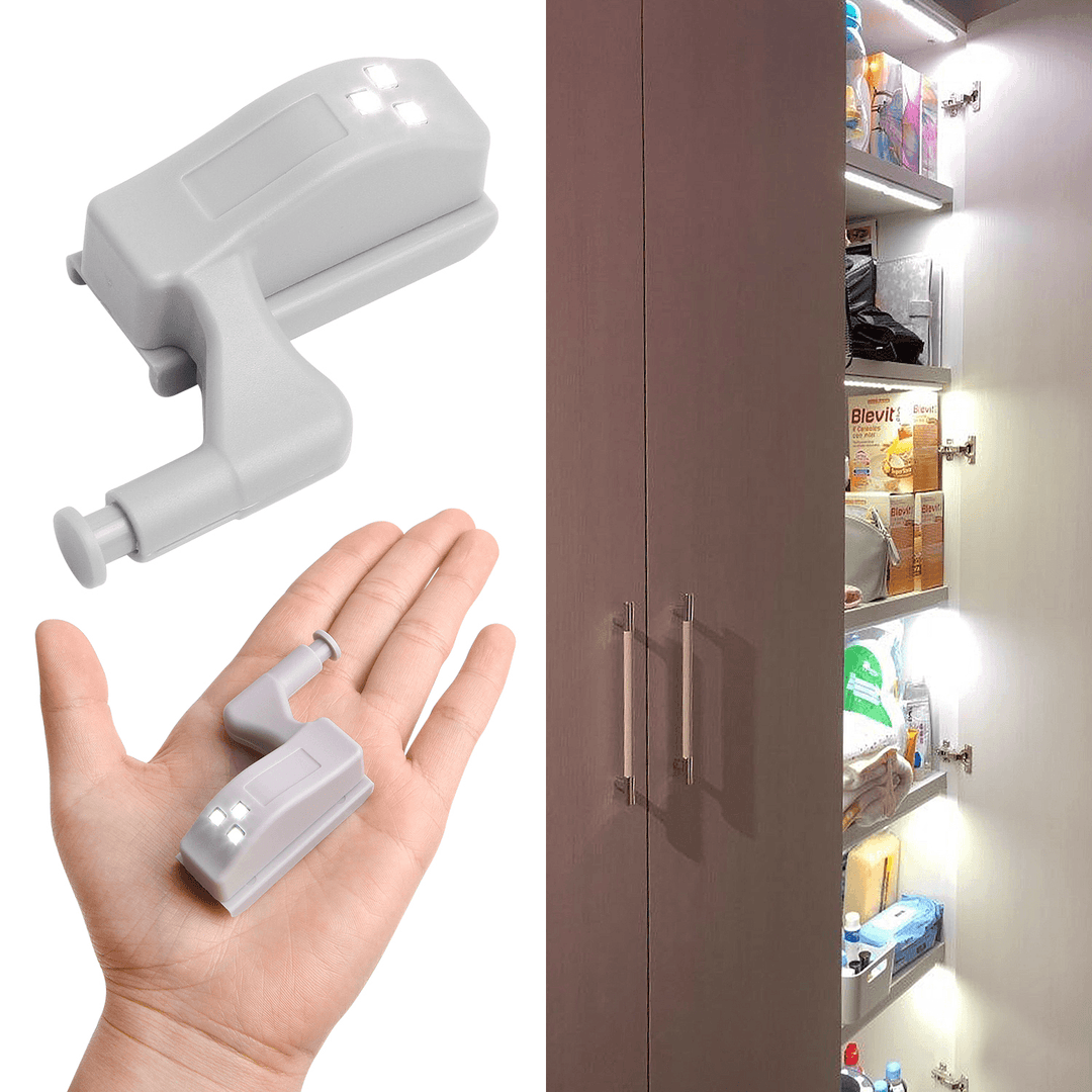 LED Cabinet Light Smart Touch Induction Inner Hinge Lamp Sensor Lights for Bedroom Wardrobe Kitchen Closet Night Lights - MRSLM