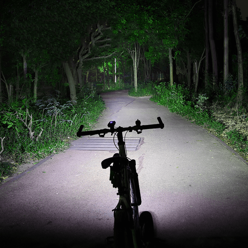 ROCKBROS 1800LM Rechargeable Bike Light Flood Focus Beam Waterproof Flashlight Bicycle Cycling Motorcycle - MRSLM