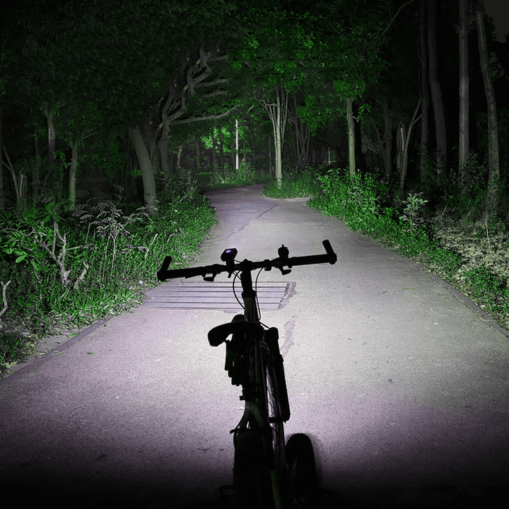 ROCKBROS 1800LM Rechargeable Bike Light Flood Focus Beam Waterproof Flashlight Bicycle Cycling Motorcycle - MRSLM