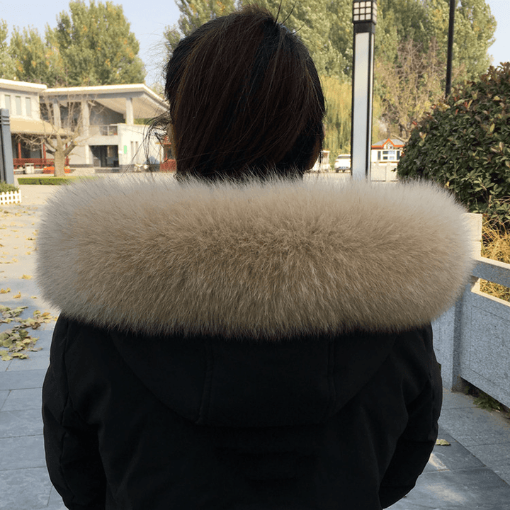 Collar Real Fur Men and Women Autumn and Winter Scarf Neck - MRSLM