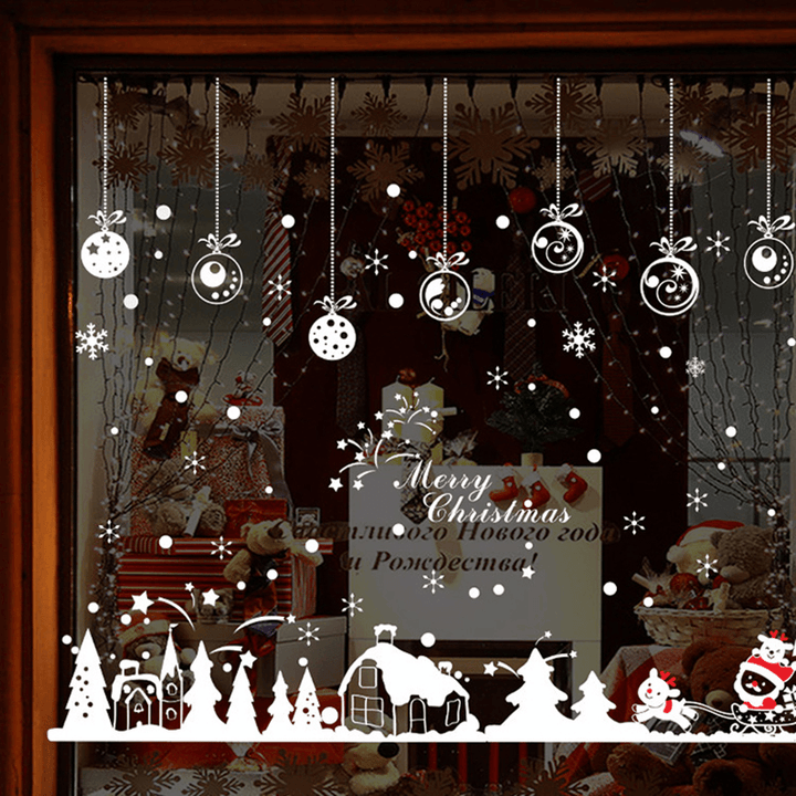 Miico XL803 Christmas Sticker Home Decoration Sticker Window and Wall Sticker Shop Decorative Stickers - MRSLM