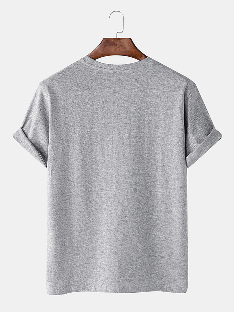 Funny Astronaut Print 100% Cotton Short Sleeve Loose T-Shirts - MRSLM