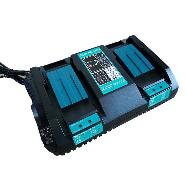 Smart Dual Pulse DC18RD 18-14V Battery Charger for Makita USB Charger Fast Rapid Dual Twin Port - MRSLM