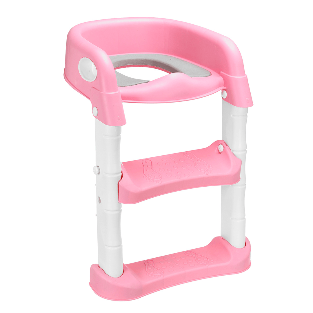 Foldable Baby Potty Toddler Kids Toilet Chair Portable Training Seat with Ladder - MRSLM
