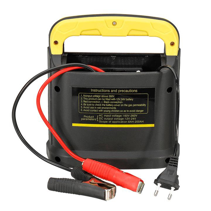 Intelligent Battery Charger 220V AC to 12/24V DC Pulse Repair Car Battery Charger Automatic - MRSLM