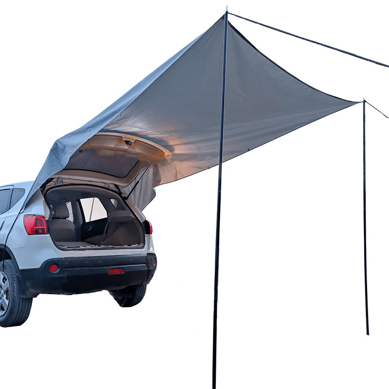 Ipree® Car Rear Rooftop Tent Waterproof Car Side Awning Tent Sun-Shelter Truck Canopy Camping Travel - MRSLM
