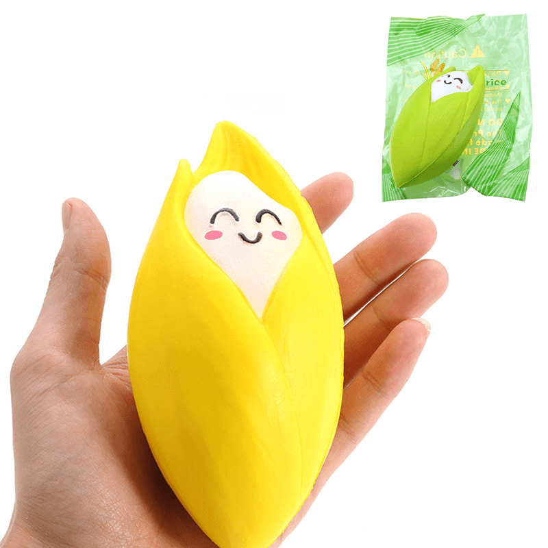 Squishy Baby Rice Jumbo Paddy Slow Rising with Packaging Collection Gift Decor Toy - MRSLM