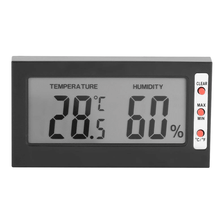 0~50℃ 10RH~99RH Portable LCD Digital Thermometer Hygrometer Temperature Instrument - MRSLM