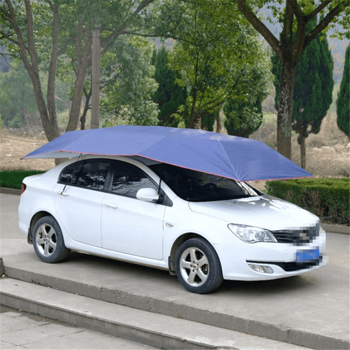 Car Tent Anti-Uv Windproof Sun Shelter Portable Folded Car Canopy Cover Camping Car Umbrella - MRSLM