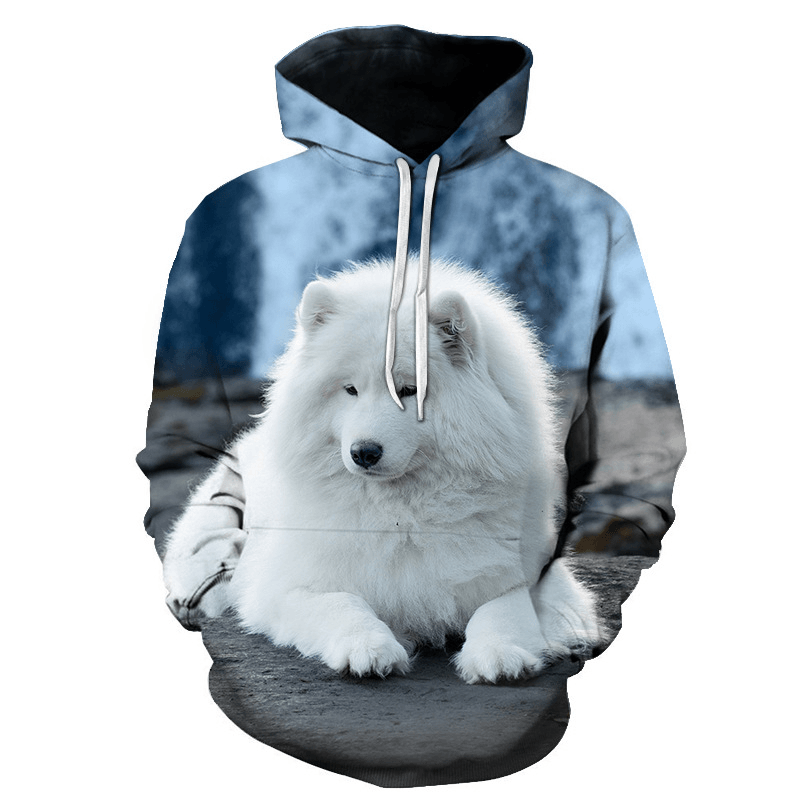 Fast Sell Foreign Trade Fox Wolf 3D Digital Printing Trend Men''S Sweater Manufacturers Direct Support to Map Customization - MRSLM