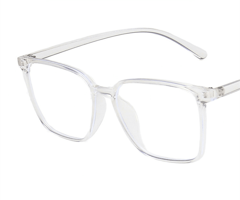Anti-Blue Light Simple Square Glasses Frame New Ins Trend Flat Mirror Net Red Male and Female Same Glasses Frame - MRSLM