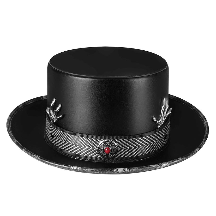 Halloween Plague Doctor Dome Magic Hat Gentleman Top Hat - MRSLM