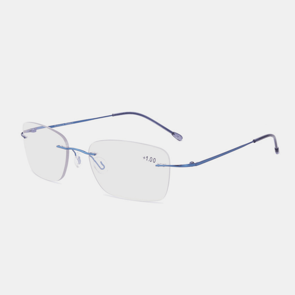 Unisex Dual-Use Frameless Multi-Focus Anti-Blue Light Intelligent Automatic Zoom Reading Glasses Presbyopic Glasses - MRSLM