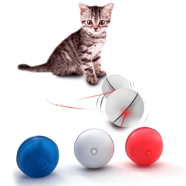 Electric Flash Light Rolling Ball Cats Catching Toy Scratch Ball Funny Cats Dogs Pet Playing Toy Pet Toys - MRSLM