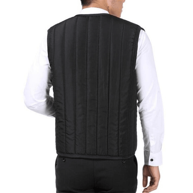 Men'S Waistcoat Sleeveless Padded Cotton Vest - MRSLM