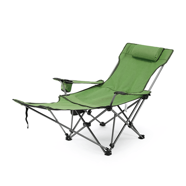 600D Outdoor Portable Beach Chair Folding Chair Oxford Cloth Recliner - MRSLM