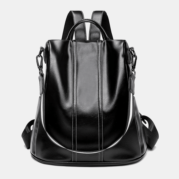 Women Anti-Theft Waterproof Soft Large Capacity Backpack Crossbody Bag - MRSLM