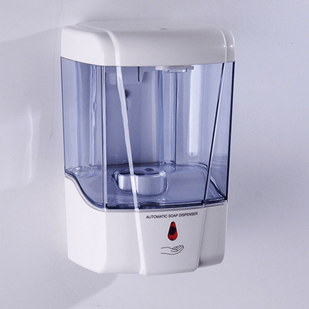 700Ml Automatic Sensor Soap Liquid Dispenser Touchless Wall Mounted Hotel Bathroom Accessory - MRSLM