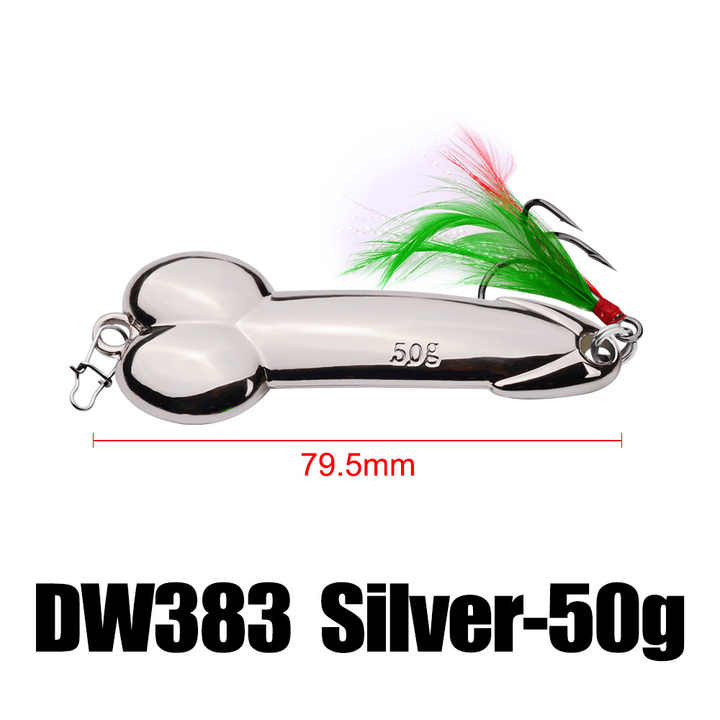 Zanlure DW383 1PC 5G 15G 35G 50G DD Spinner Spoon Lure Hard Lure Fishing Lure with Hook - MRSLM