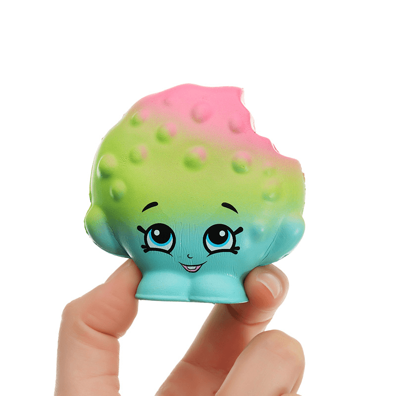 2Pcs Bite a Cookie Squishy 6.5*3.5Cm Squishy Slow Rising Soft Collection Gift Decor Toy - MRSLM