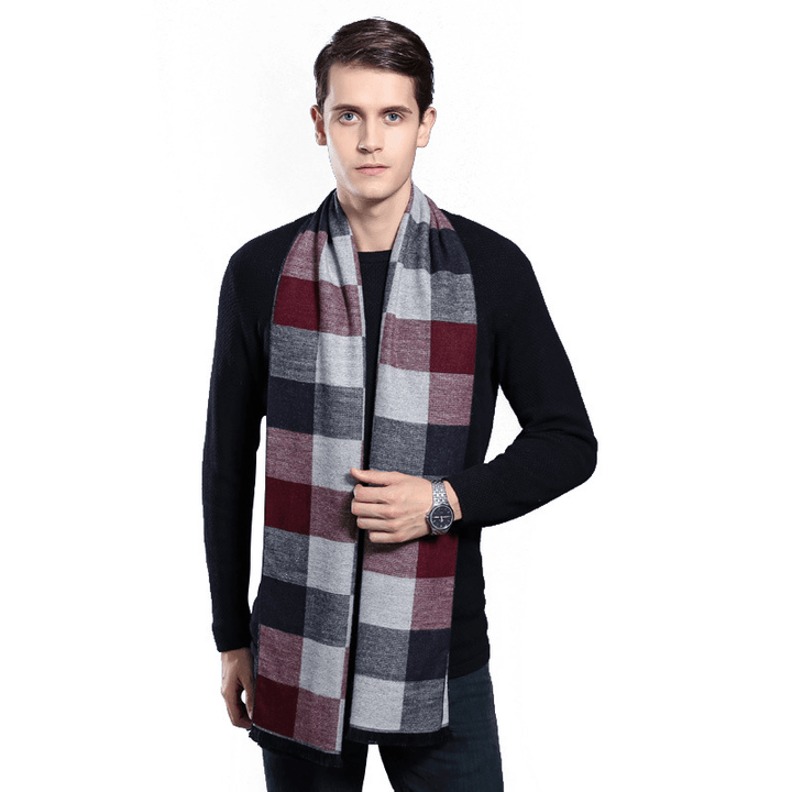 Men'S Autumn and Winter Cashmere Warm Scarf - MRSLM