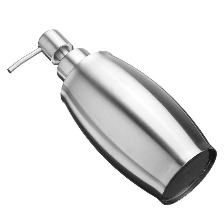 SH158 Uniform Push Stainless Steel Sanding Liquid Soap/Latex/Hand Dispenser 375ML - MRSLM