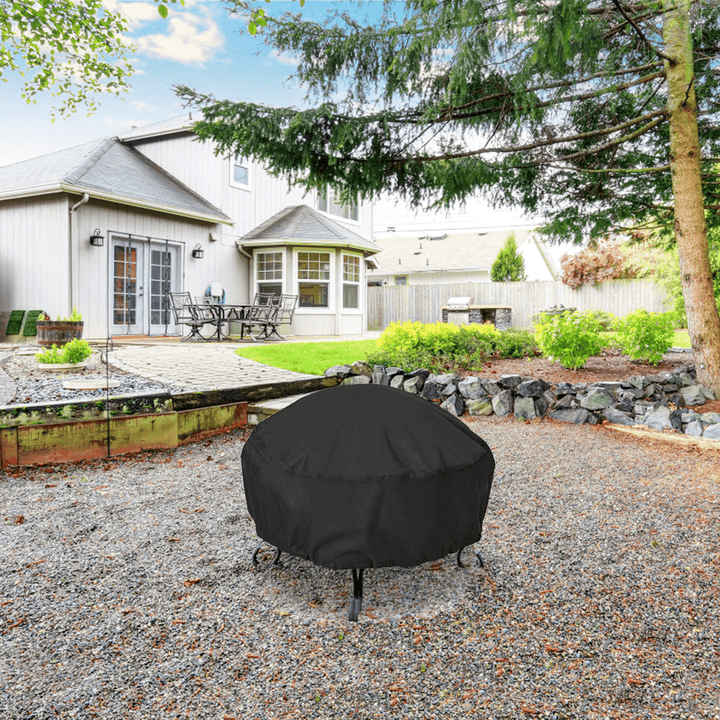 38X20" Patio Fire Pit Cover Waterproof Gas Grill BBQ Cover 420D Storage Bag - MRSLM