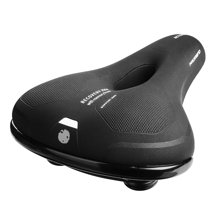 BIKIGHT Comfort Bike Saddle Wide Waterproof Breathable Memory Foam Replacement Bike Seat Universal for Women Man Adult Kids - MRSLM