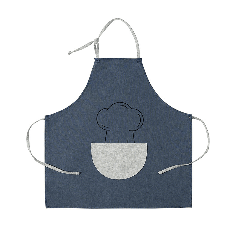 Multifunction Waterproof Kitchen Apron Sleeveless Cotton Linen Cooking Work Cloth for Home Kitchen Tool Working Tool - MRSLM